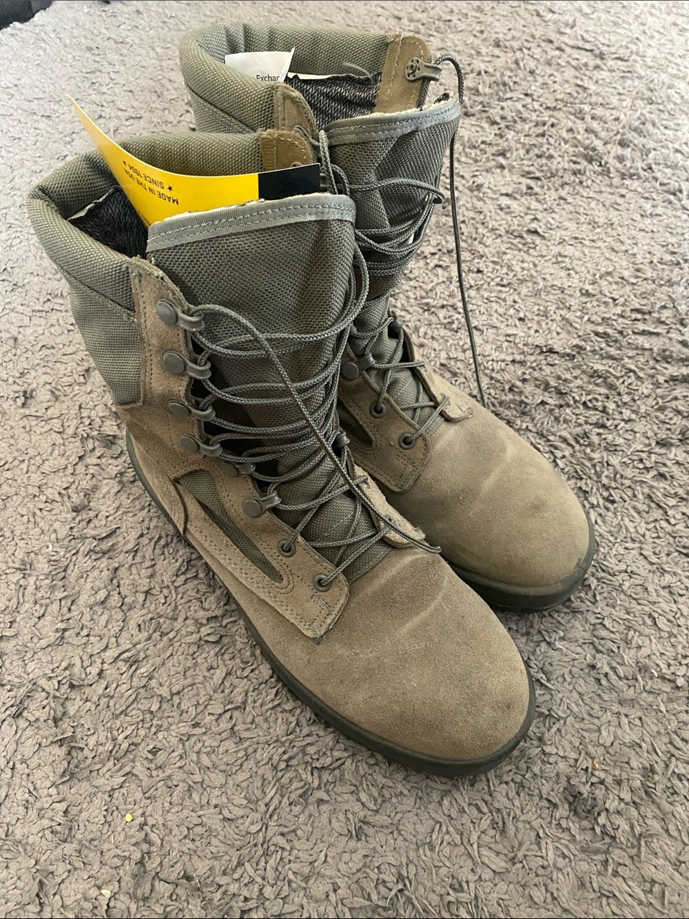 Tactical Lace-Up Men's Boots in Olive